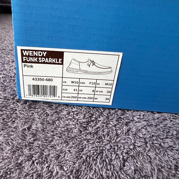 Hey Dude Women’s Pink Metallic Slip-On Sneakers - Picture 7 of 7